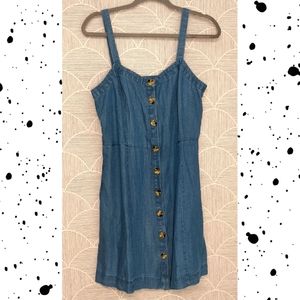 Loft Petites Chambray Dress